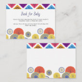 フェスティバルメキシコの紙ファンサボテンの本ベビー エンクロージャーカード (正面/裏面)