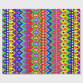 フェスティバルメキシコプリント包装紙、光沢、 ラッピングペーパー (フラット)