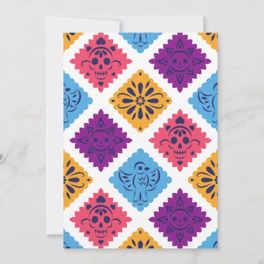 フェスティバルメキシコ紙ファンカ空白のード 招待状 (裏面)