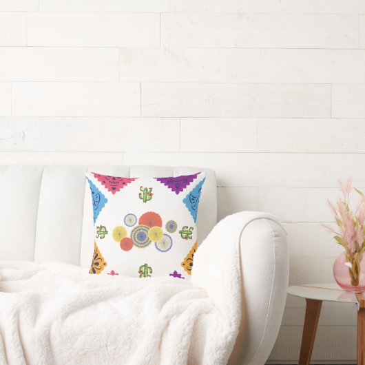 フェスティバルメキシコ紙ファンサボテン包装紙 クッション (ソファ)