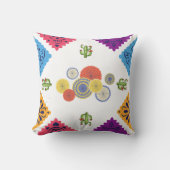 フェスティバルメキシコ紙ファンサボテン包装紙 クッション (正面)