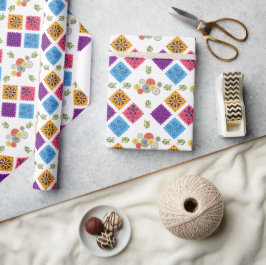 フェスティバルメキシコ紙ファンサボテン包装紙 ラッピングペーパー