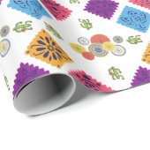 フェスティバルメキシコ紙ファンサボテン包装紙 ラッピングペーパー (ロールコーナー)