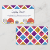 フェスティバルメキシコ紙ファンサボテン表示シャワー エンクロージャーカード (正面/裏面)