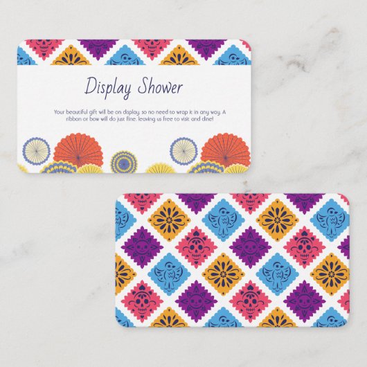 フェスティバルメキシコ紙ファンサボテン表示シャワー エンクロージャーカード (正面/裏面)