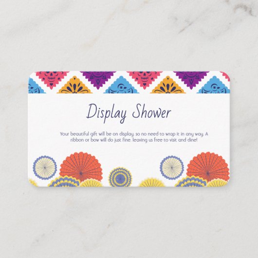 フェスティバルメキシコ紙ファンサボテン表示シャワー エンクロージャーカード (正面)