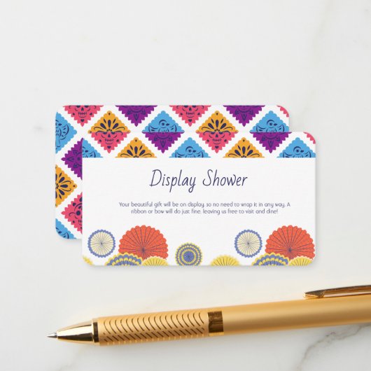 フェスティバルメキシコ紙ファンサボテン表示シャワー エンクロージャーカード (正面/裏面インサイチュ)