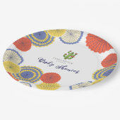 フェスティバルメキシコ紙ファンサボテン赤ちゃんシャワー ペーパープレート (アングル)