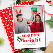 フェスティバルメリーと明るいクリスマスの写真 シーズンカード