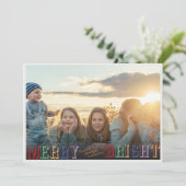 フェスティバルメリーと明るいクリスマスフォトホリデー シーズンカード (スタンド正面)