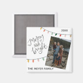 フェスティバルメリーと明るいクリスマスライト マグネット (正面/裏面)