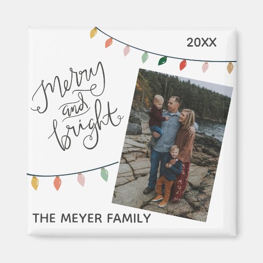 フェスティバルメリーと明るいクリスマスライト マグネット (正面)