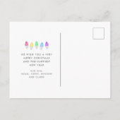 フェスティバルメリーと明る独身のいフォトクリスマス シーズンポストカード (裏面)