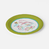 フェスティバルメリーアンドブライトホリデイ ペーパープレート (アングル)