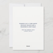 フェスティバルメリークリスマスかわいい黒猫コーヒーアート シーズンカード (裏面)