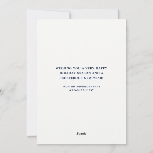 フェスティバルメリークリスマスかわいい黒猫コーヒーアート シーズンカード (裏面)