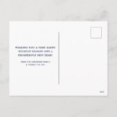 フェスティバルメリークリスマスかわいい黒猫コーヒーアート シーズンポストカード (裏面)