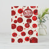 フェスティバルメリークリスマスオーナメントカードとレッドワット シーズンカード (スタンド正面)