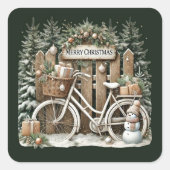 フェスティバルメリークリスマスカントリーバイク スクエアシール (正面)