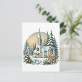 フェスティバルメリークリスマスカントリー教会 シーズンポストカード (スタンド正面)