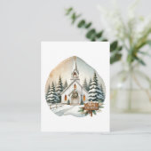 フェスティバルメリークリスマスカントリー教会 シーズンポストカード (スタンド正面)