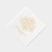 フェスティバルメリークリスマスカンパニー/ファミリー名 箔ナプキン (右)