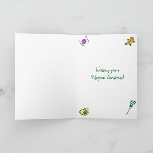 フェスティバルメリークリスマスガール&ボーイ小人 カード (内部)