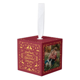 フェスティバルメリークリスマスクラシック2写真 キューブオーナメント