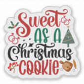 フェスティバルメリークリスマスステッカー シール (正面)