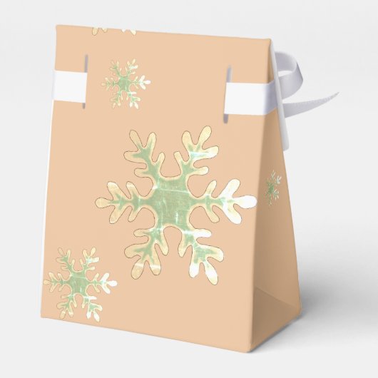 フェスティバルメリークリスマススノーフレークファミリー名 フェイバーボックス (裏面サイド)