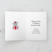 フェスティバルメリークリスマスツリーとギフトお洒落 カード (内部)