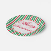 フェスティバルメリークリスマスディナーパーティー紙プレート ペーパープレート (アングル)