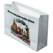 フェスティバルメリークリスマストレイン追加文字 ラージペーパーバッグ (正面アングル)