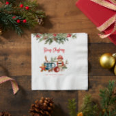 フェスティバルメリークリスマスパーティー スタンダードカクテルナプキン