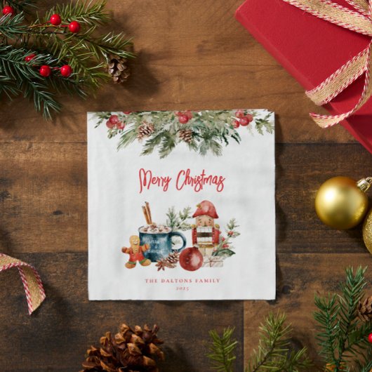 フェスティバルメリークリスマスパーティー スタンダードカクテルナプキン