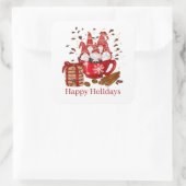 フェスティバルメリークリスマスホリデー格言 スクエアシール (バッグ)