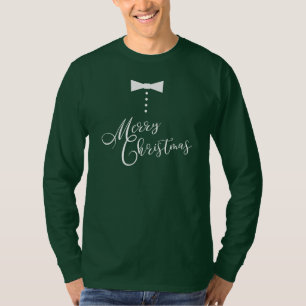 フェスティバルメリークリスマスボウタイタキシードスタイル Tシャツ