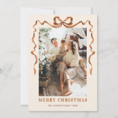 フェスティバルメリークリスマスボホリボン3写真 シーズンカード (正面)