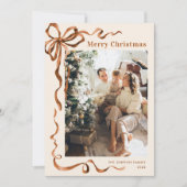フェスティバルメリークリスマスボホリボン3写真 シーズンカード (正面)