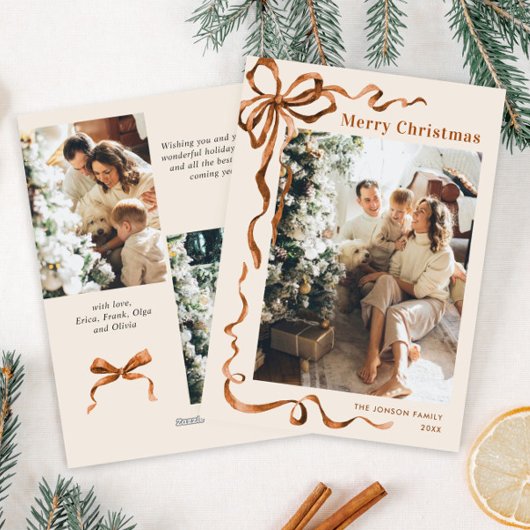 フェスティバルメリークリスマスボホリボン3写真 シーズンカード