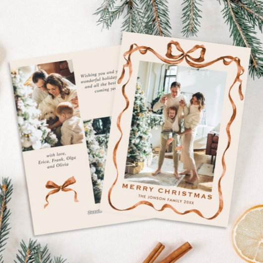 フェスティバルメリークリスマスボホリボン3写真 シーズンカード