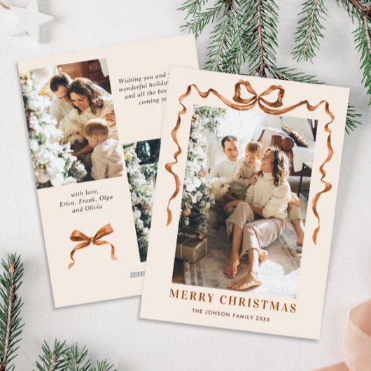 フェスティバルメリークリスマスボホリボン3写真 シーズンカード