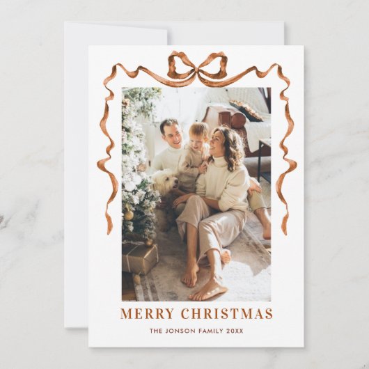 フェスティバルメリークリスマスボホリボン5写真 シーズンカード (正面)