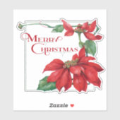 フェスティバルメリークリスマスポインセティアス シール (シート)