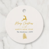 フェスティバルメリークリスマスメッセージカード フェイバータグ (正面)