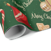 フェスティバルメリークリスマスラッピング紙 ラッピングペーパー (ロールコーナー)