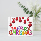 フェスティバルメリークリスマスワードグリーティングカード シーズンカード (スタンド正面)