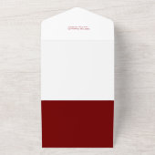 フェスティバルメリークリスマス書道写真 オールインワン招待状 (外側)