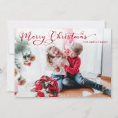 フェスティバルメリークリスマス書道写真 シーズンカード (正面)