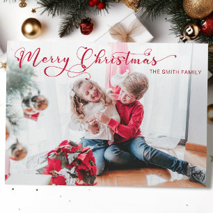 フェスティバルメリークリスマス書道写真 シーズンカード